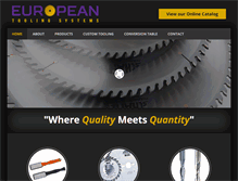 Tablet Screenshot of europeantooling.com